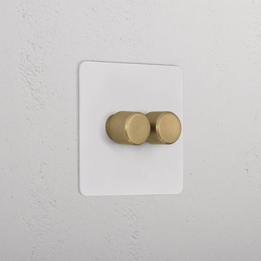 Skorter | 2G Dimmer Switch - Malbar Antique Brass