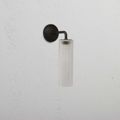 Skorter | Claremont Small Wall Lamp Fluted Glass - Bronze