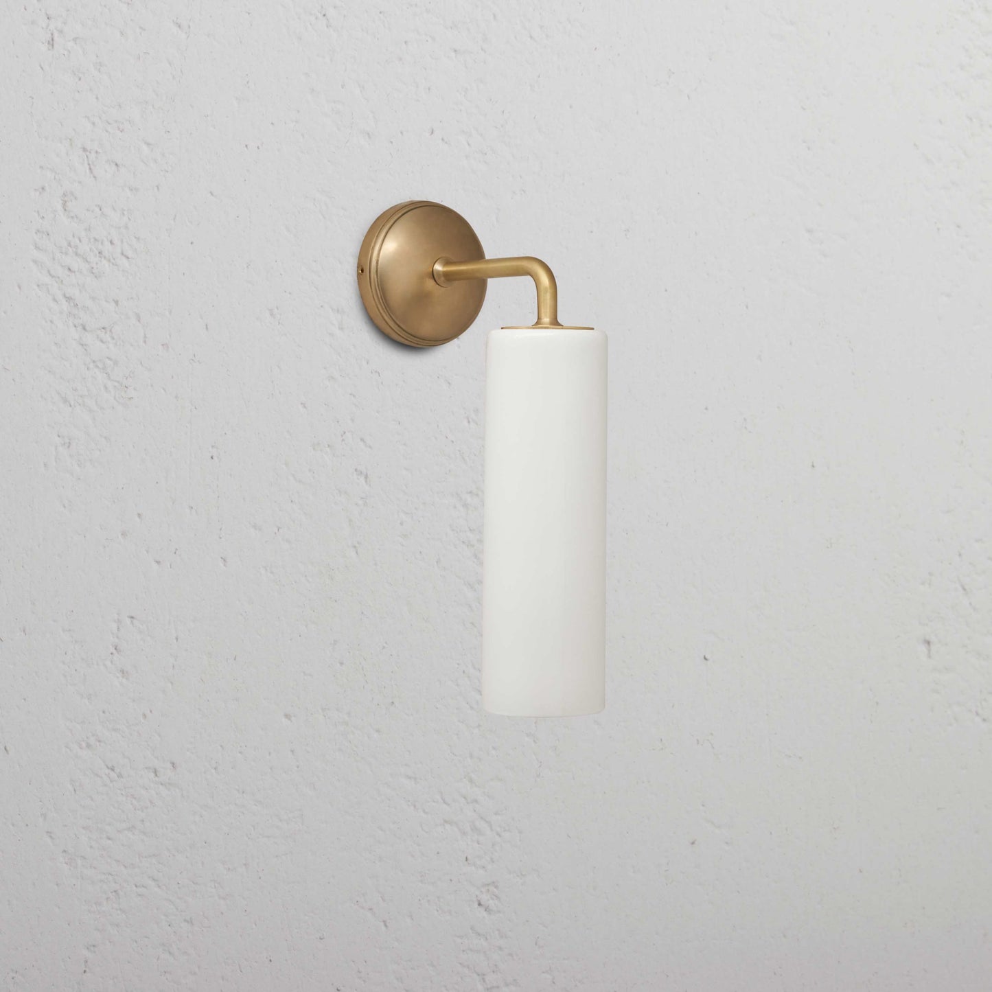 Skorter | Claremont Small Wall Lamp Fine Porcelain - Antique Brass
