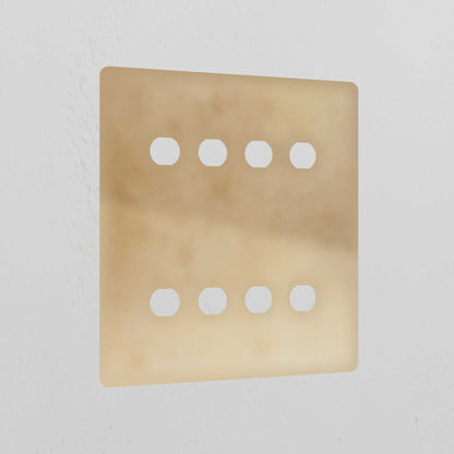 Skorter | 8G Switch Plate - Antique Brass