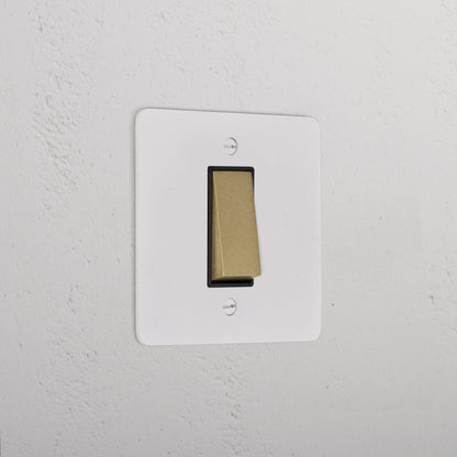 Skorter | 1G Intermediate Rocker Switch - Malbar Antique Brass Black