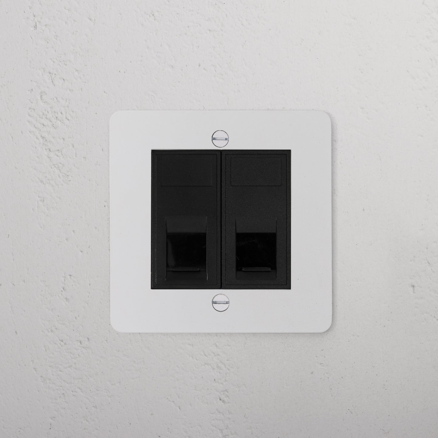 Skorter | 2x CAT6 connector - Malbar black