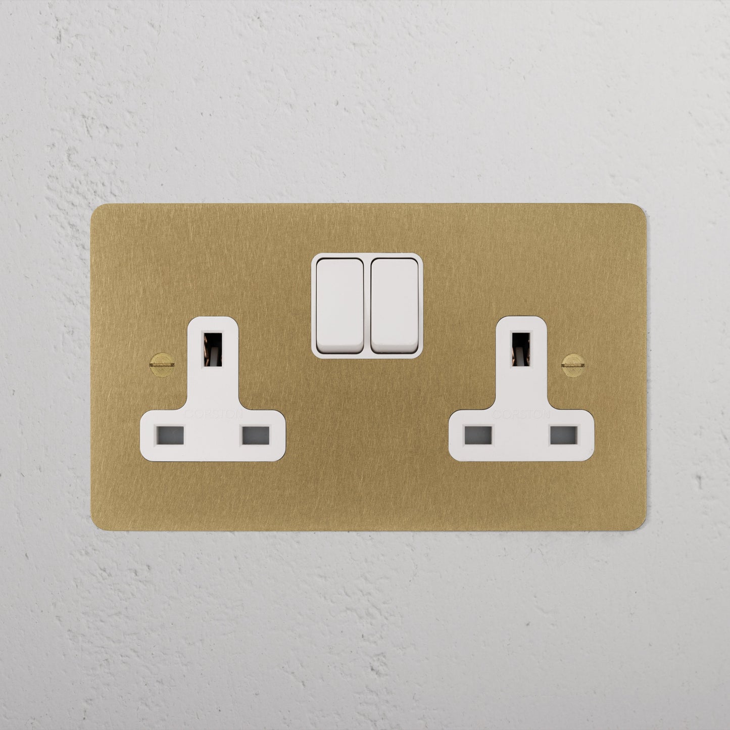 Skorter | Double Contact UK - Antique Brass White