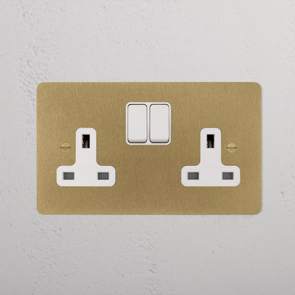 Skorter | Double Contact UK - Antique Brass White