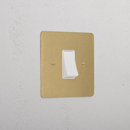 Skorter | 45A Stove Switch - Antique Brass White