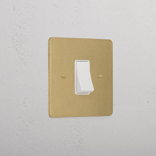 Skorter | 45A Stove Switch - Antique Brass White