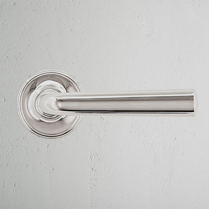 Skorter | Apsley Fixed Door Handle - Polished Nickel