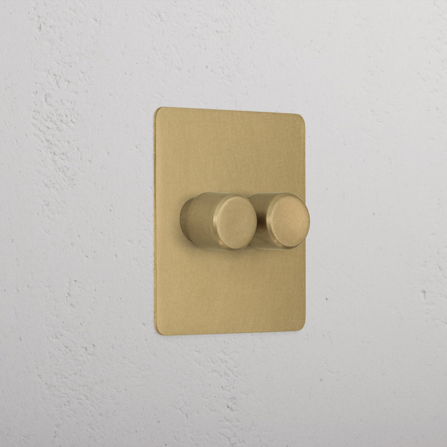 Skorter | 2G Two Way Dimmer Slimline Switch - Antique Brass