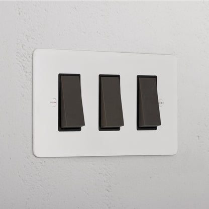 Skorter | 3G Two Way Rocker Switch - Malbar Bronze Black