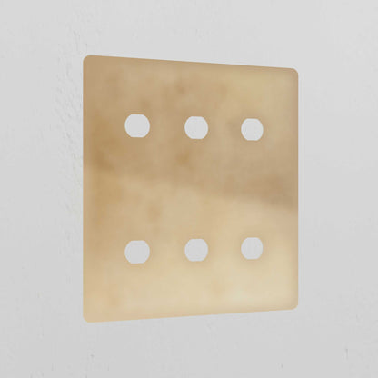 Skorter | 6G Switch Plate - Antique Brass