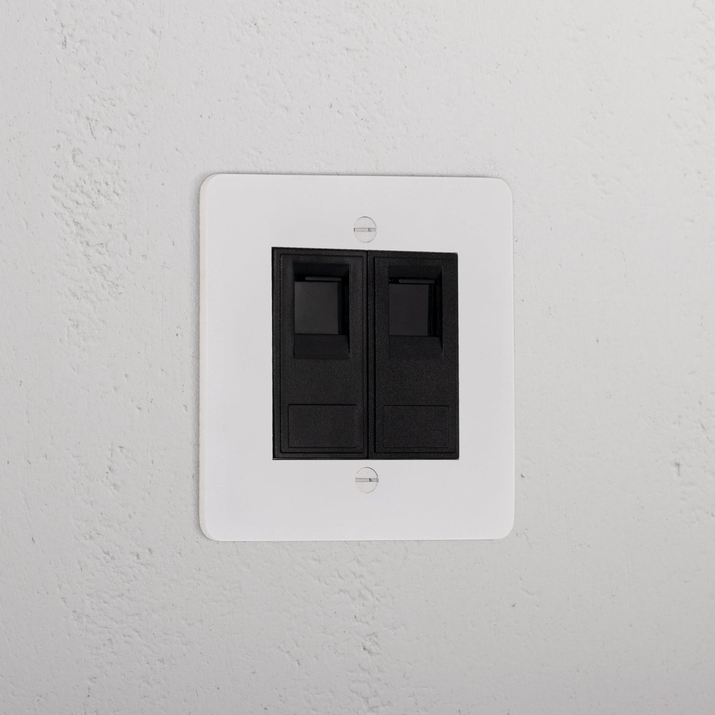 Skorter | 2x CAT6 connector - Malbar black