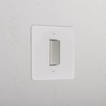 Skorter | 1G Center Reactive Rocker Switch - Malbar Polished Nickel White