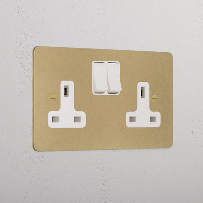 Skorter | Double Contact UK - Antique Brass White