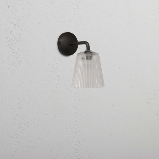 Skorter | Richmond Small Wall Lamp Ribbed Glass - Bronze