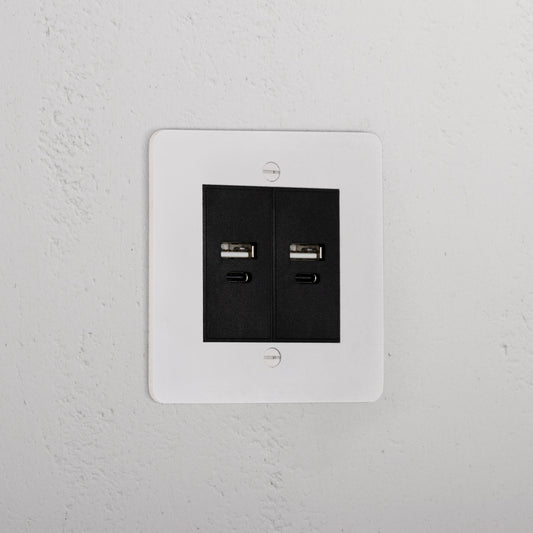 Skorter | 2x USB A+C Socket - Malbar Black