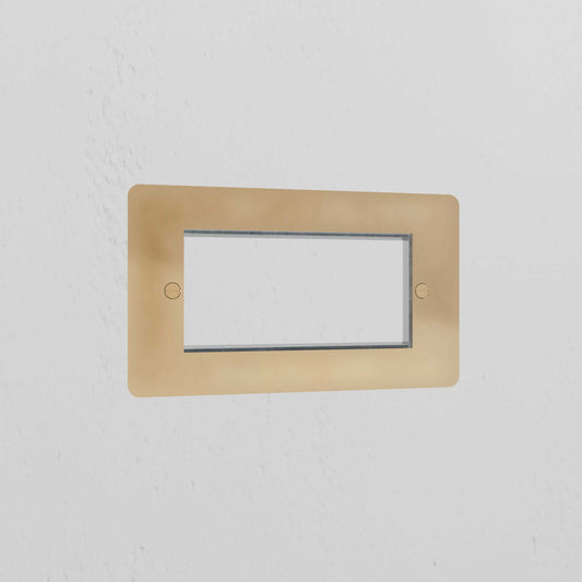 Skorter | 2G 100mm Module Plate - Antique Brass
