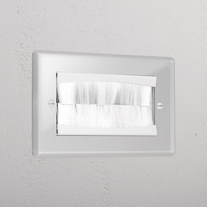 Skorter | Double Module Brush Plate - Clear White