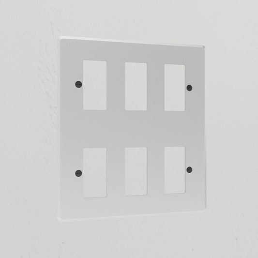 Skorter | 6G Rocker Switch Plate - Transparent Black