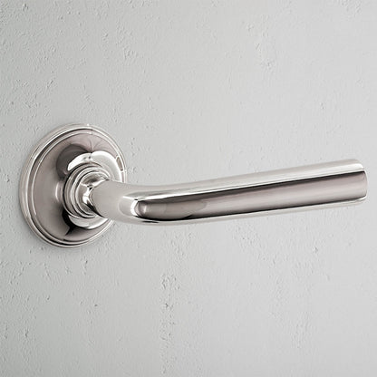 Skorter | Apsley Fixed Door Handle - Polished Nickel
