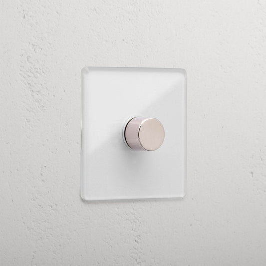 Skorter | 1G Two Way Dimmer Switch - Clear Polished Nickel