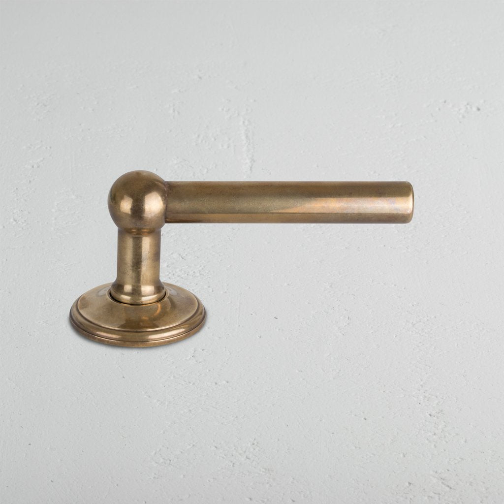 Skorter | Harper Origin Door Handle - Antique Brass