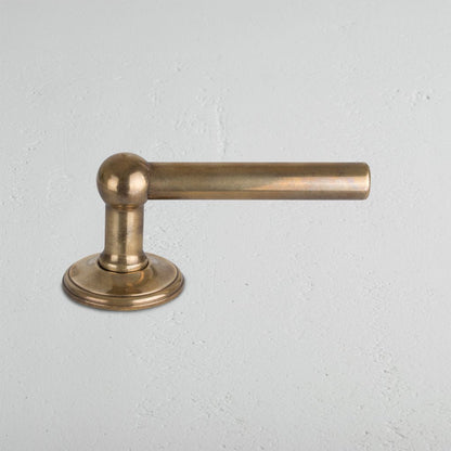 Skorter | Harper Origin Door Handle - Antique Brass