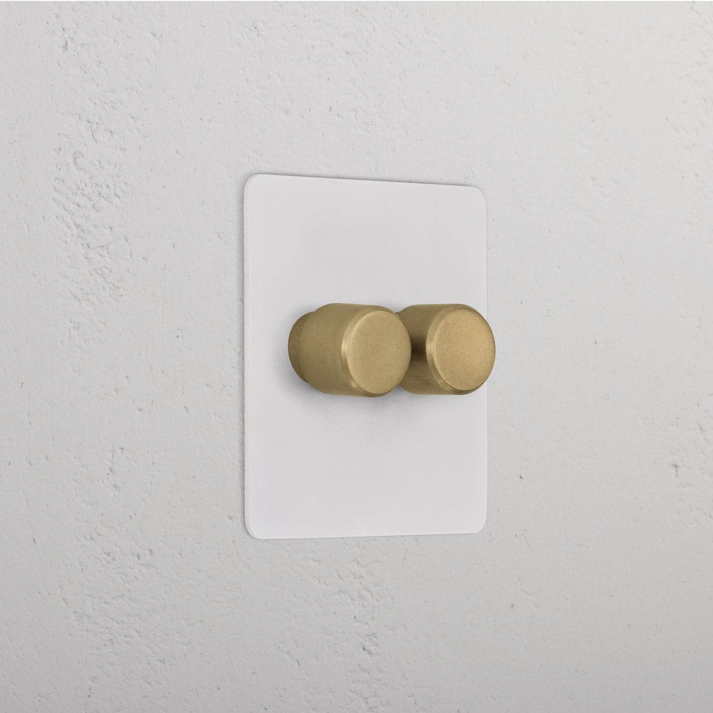 Skorter | 2G Dimmer Slimline Switch - Malbar Antique Brass