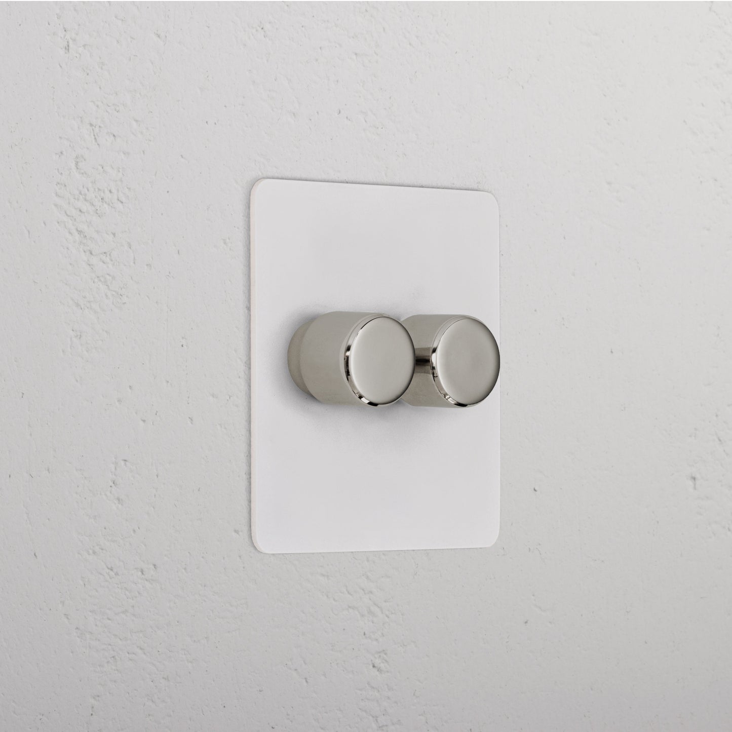 Skorter | 2G Dimmer Slimline Switch - Malbar Polished Nickel