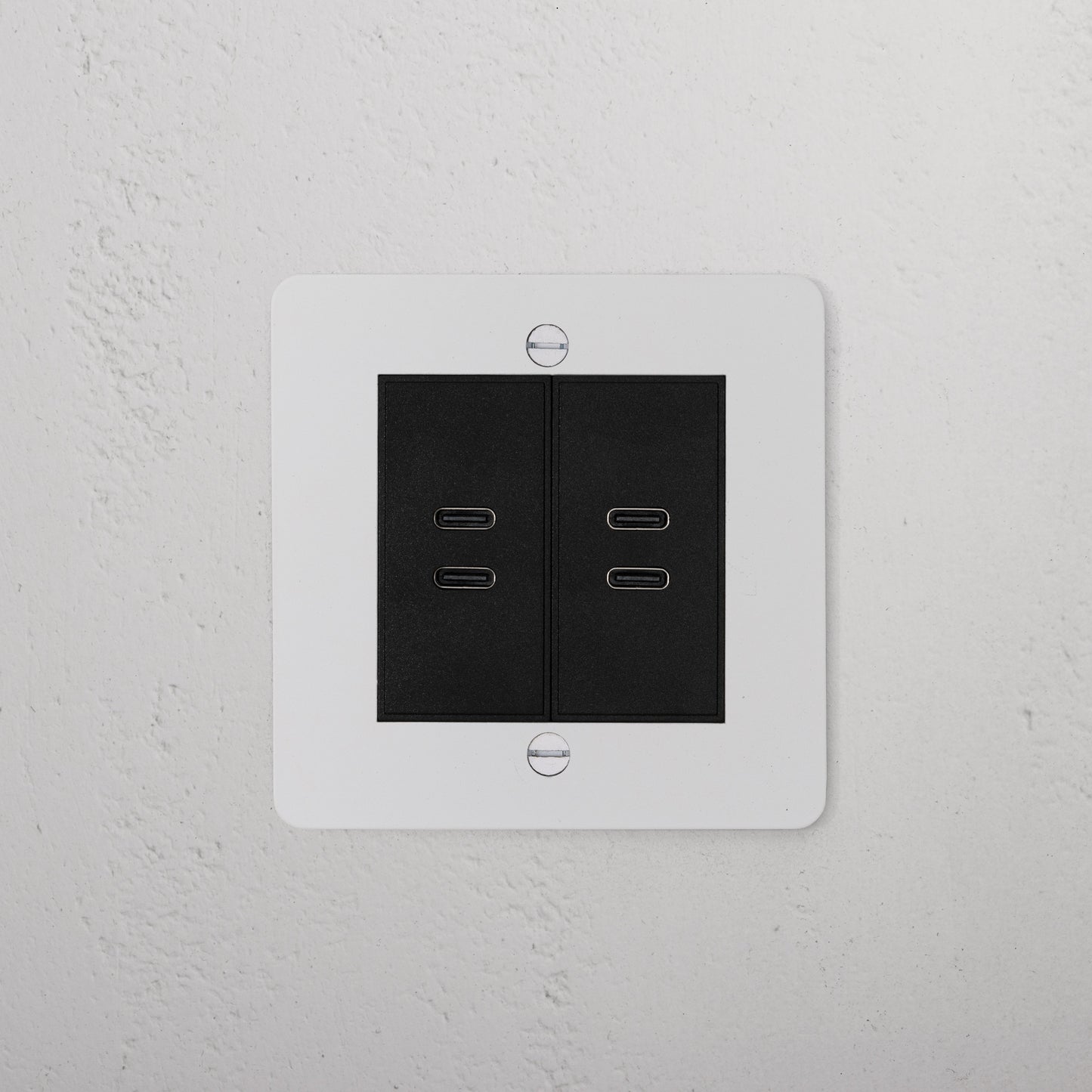 Skorter | 2x USB C+C Socket - Malbar black