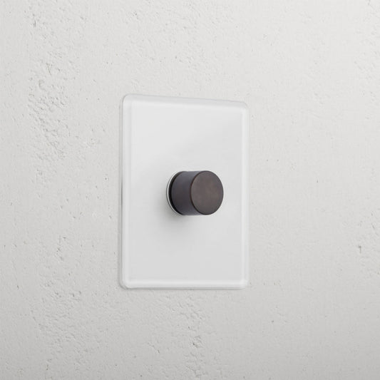 Skorter | 1G Two Way Dimmer Slimline Switch - Clear Bronze