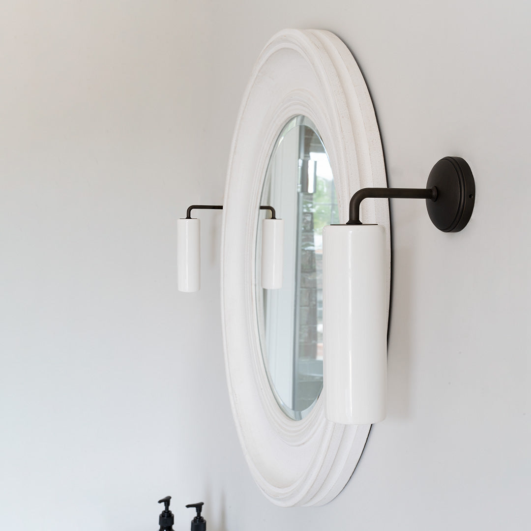 Skorter | Claremont Small Wall Lamp Fine Porcelain - Bronze