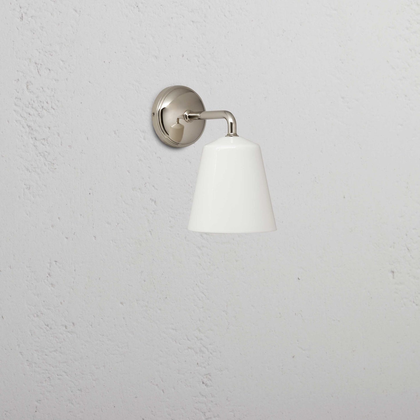 Skorter | Richmond Small Wall Lamp Fine Porcelain - Polished Nickel