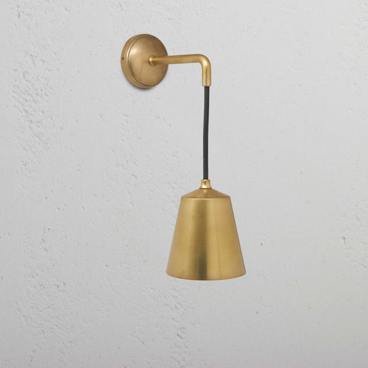 Skorter | Richmond Small Hanging Wall Lamp - Antique Brass