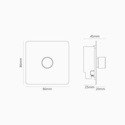 Skorter | 1G Two Way Dimmer Switch - Malbar Antique Brass