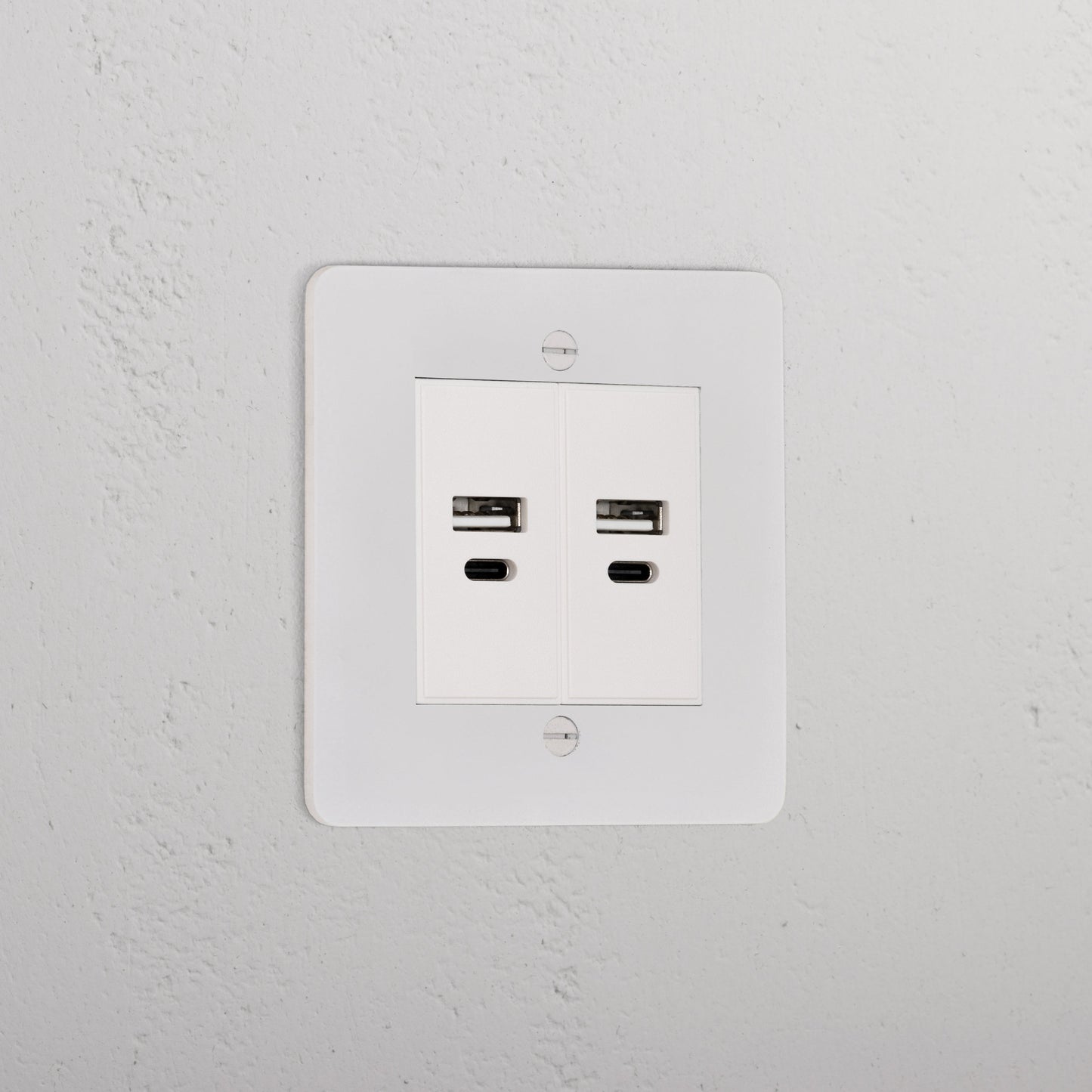 Skorter | 2x USB A+C Socket - Malbar White