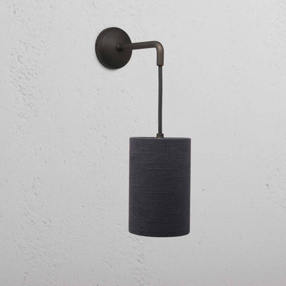 Skorter | Primrose Small Hanging Wall Lamp Basalt Gray - Bronze