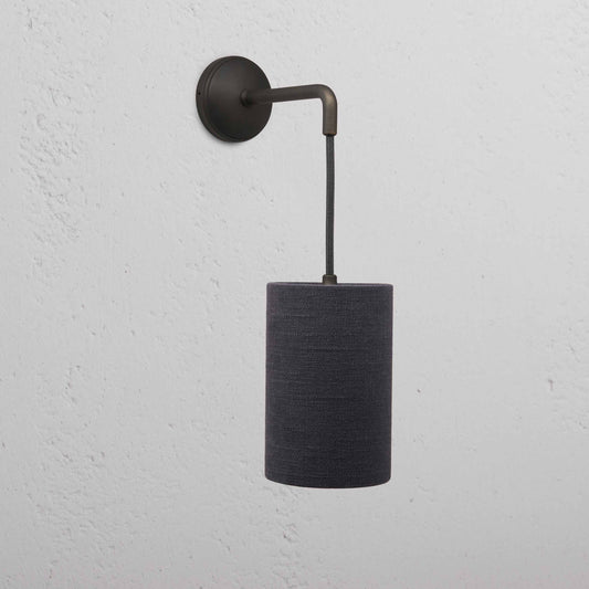 Skorter | Primrose Small Hanging Wall Lamp Basalt Gray - Bronze