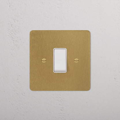 Skorter | 45A Stove Switch - Antique Brass White