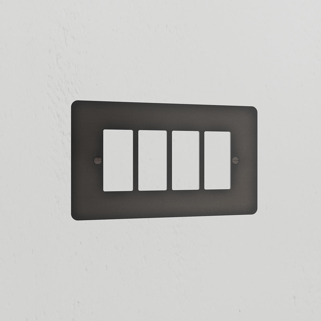 Skorter | 4G Rocker Switch Plate - Bronze
