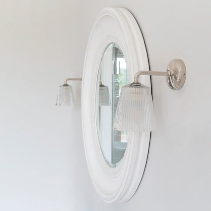 Skorter | Richmond Small Wall Lamp Fluted Glass - Polished Nickel