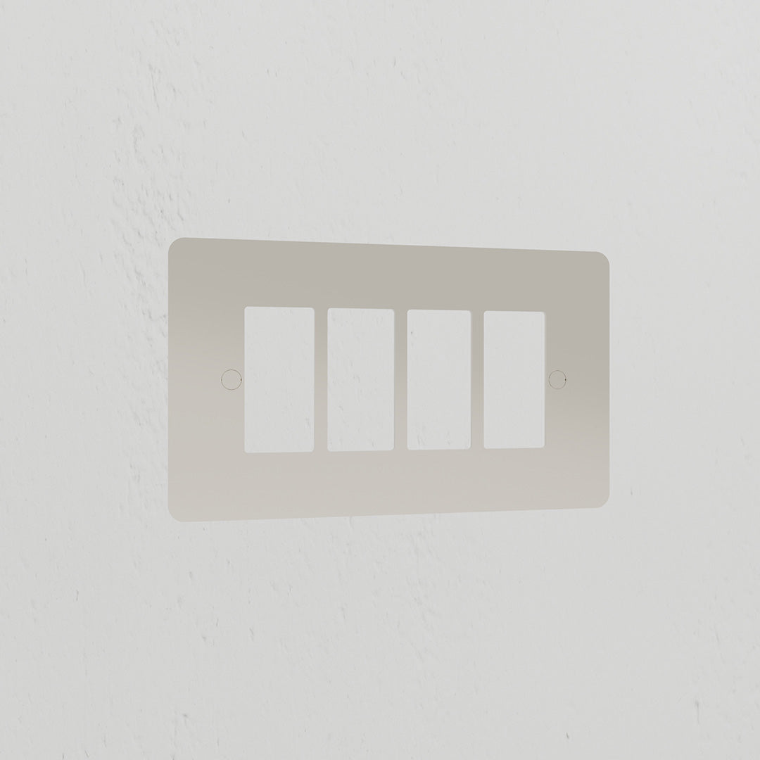 Skorter | 4G Rocker Switch Plate - Polished Nickel