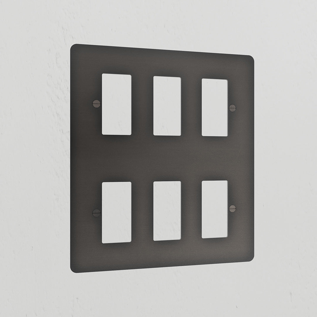 Skorter | 6G Rocker Switch Plate - Bronze