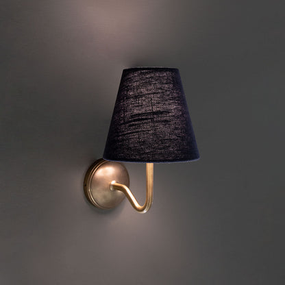 Skorter | Malvern Small Wall Lamp Basalt Gray - Antique Brass