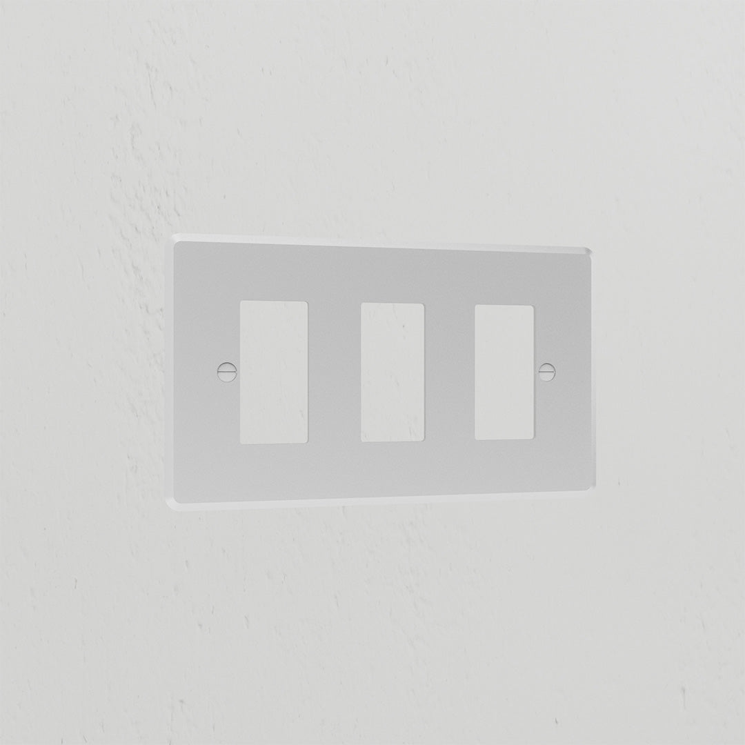 Skorter | 3G Rocker Switch Plate - Clear White