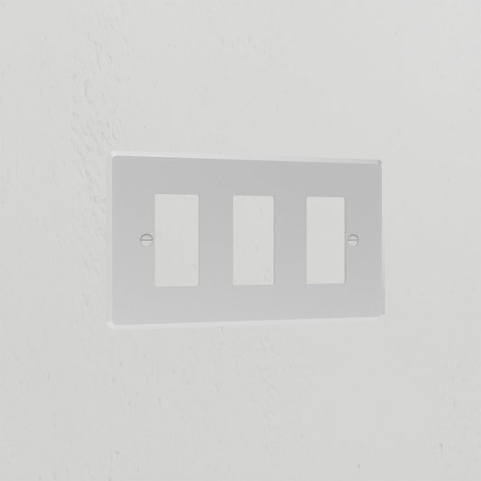 Skorter | 3G Rocker Switch Plate - Clear White