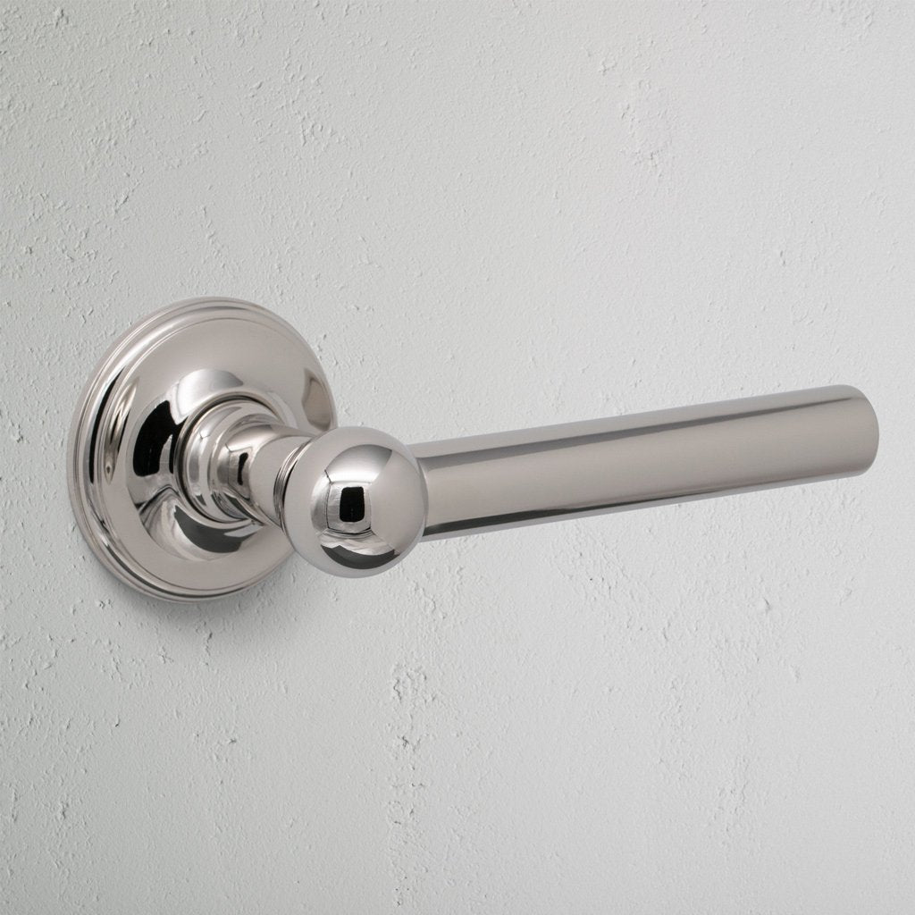 Skorter | Harper Origin Door Handle - Polished Nickel