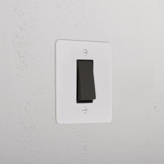 Skorter | 1G Two Way Rocker Slimline Switch - Malbar Bronze Black