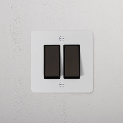 Skorter | 2G Two Way Rocker Switch - Matt Bronze Black