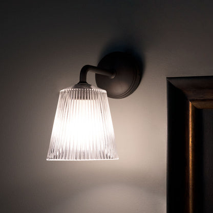 Skorter | Richmond Small Wall Lamp Ribbed Glass - Bronze