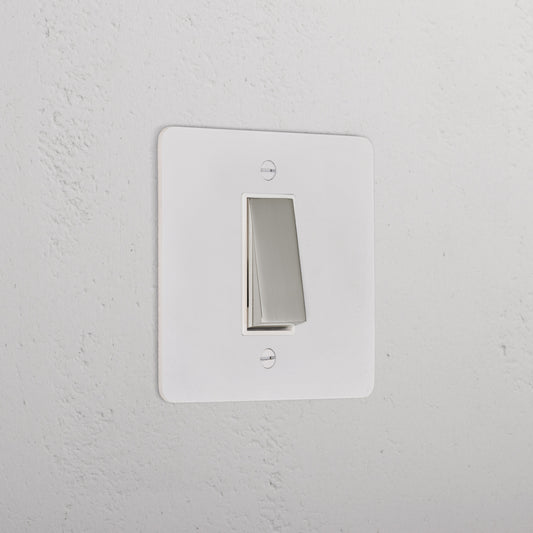 Skorter | 1G Double Poler Switch - Malbar Polished Nickel White